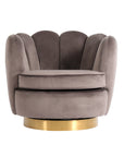 Fauteuil Miami Gris Velours