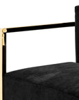 Fauteuil pivotant noir Emilio