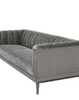 Canapé 4 places Raffles en velours gris