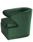 Fauteuil pivotant vert Dorset