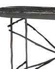 Console en marbre noir Tomasso