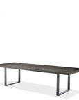 Table de salle à manger en chêne finition bronze Melchior L
