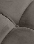 Canapé matelassé Sienna en velours gris