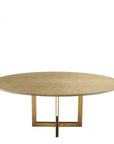 Table de salle à manger ovale en chêne Melchior