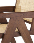 Chaise de salle à manger marron en rotin Aristide