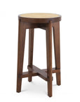 Tabouret de bar marron en rotin S Dareau