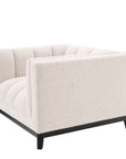 Fauteuil Ditmar bouclé crème