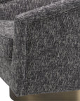 Fauteuil pivotant Catene en tissu Cambon noir