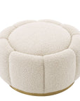 Pouf bouclé crème Inger