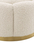 Pouf bouclé crème Inger