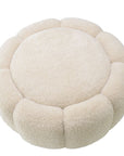 Pouf molletonné crème