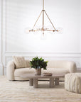 Lustre Bermude en laiton vieilli