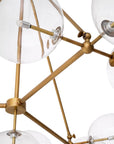 Lustre Bermude en laiton vieilli