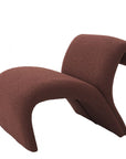 Fauteuil Vignola bouclé Rouge