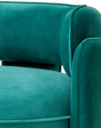 Fauteuil Chaplin turquoise