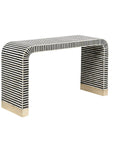 Console arrondie noir et blanc