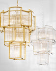 Lustre doré en verre Jet Set