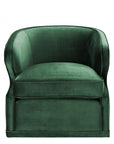 Fauteuil pivotant vert Dorset