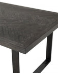 Table de salle à manger en chêne finition bronze Melchior S