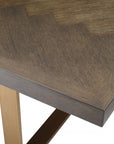 Table rectangulaire en chêne brun Melchior L