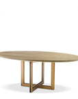 Table de salle à manger ovale en chêne Melchior