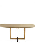 Table de salle à manger ovale en chêne Melchior