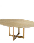 Table de salle à manger ovale en chêne Melchior