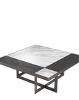 Table basse noir et blanc Hermoza