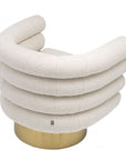 Fauteuil pivotant Maguire blanc crème