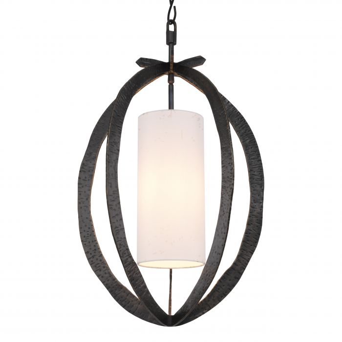Lustre lanterne en bronze Luciano