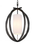Lustre lanterne en bronze Luciano
