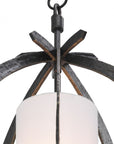 Lustre lanterne en bronze Luciano