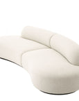 Canapé 4 places arrondi bouclé crème Bjorn S