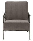 Fauteuil d'appoint gris marron Antico