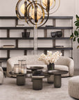 Etagere en chêne anthracite Dalmar