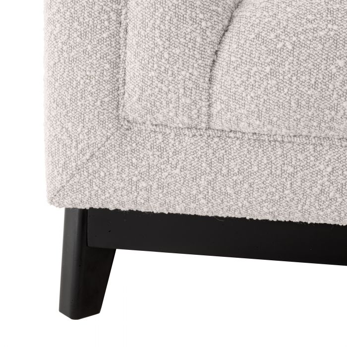 Fauteuil Ditmar bouclé crème