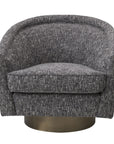 Fauteuil pivotant Catene en tissu Cambon noir