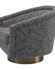 Fauteuil pivotant Catene en tissu Cambon noir