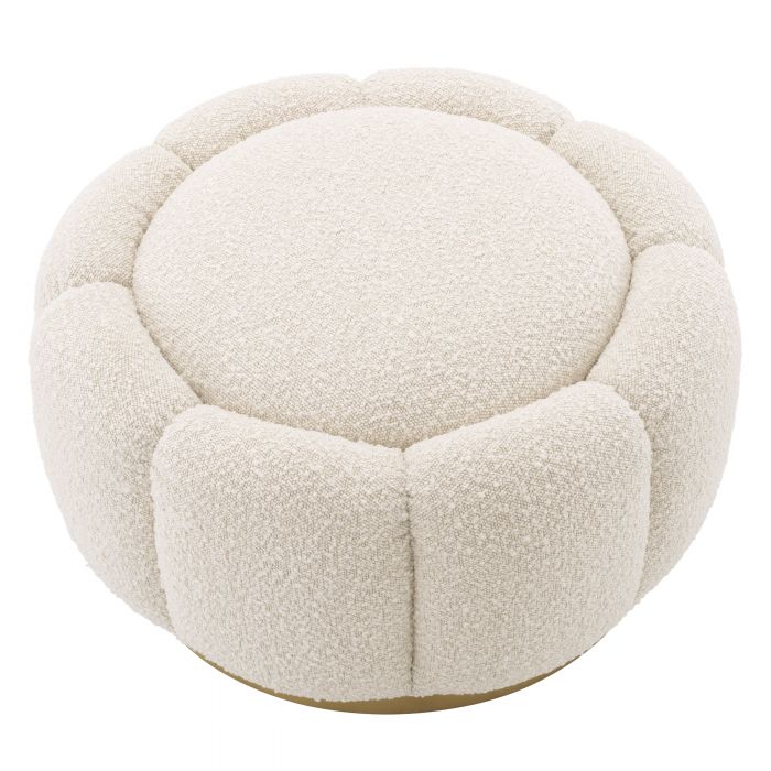 Pouf bouclé crème Inger