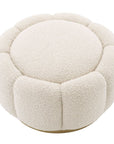 Pouf bouclé crème Inger