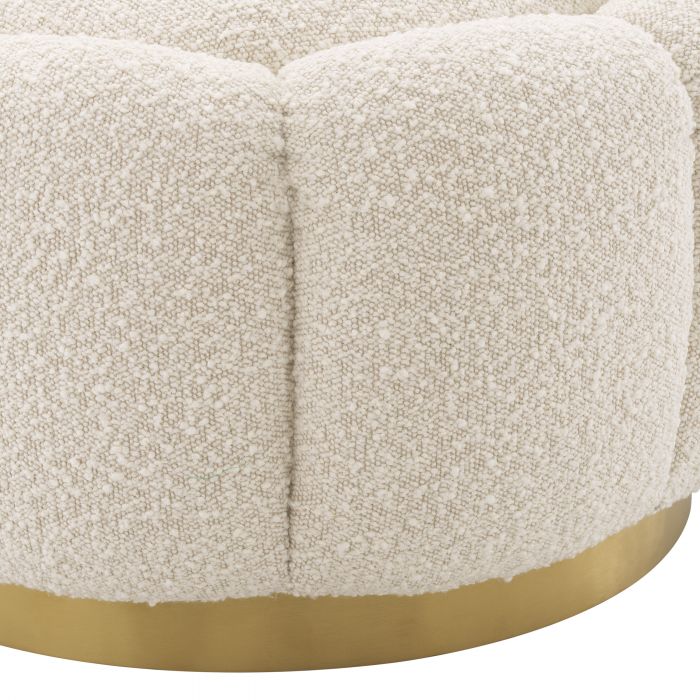 Pouf bouclé crème Inger