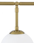 Lustre doré en laiton Tara