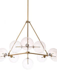 Lustre Bermude en laiton vieilli