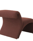 Fauteuil Vignola bouclé Rouge