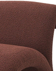 Fauteuil Vignola bouclé Rouge