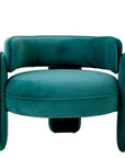 Fauteuil Chaplin turquoise