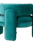 Fauteuil Chaplin turquoise