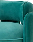 Fauteuil Chaplin turquoise