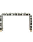 Console arrondie noir et blanc