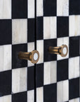Meuble de rangement 3 portes en Damier